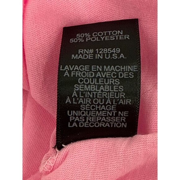 Aviator Nation Pink Long Sleeve Tee with Black Lightning Bolt - Picture 7 of 8